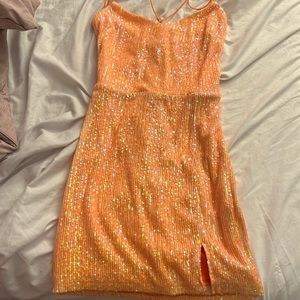 Orange Windsor homecoming dress